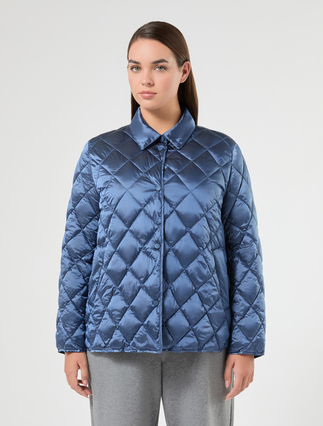 Iridescent nylon canvas padded jacket - AVIO - Marina Rinaldi - 3