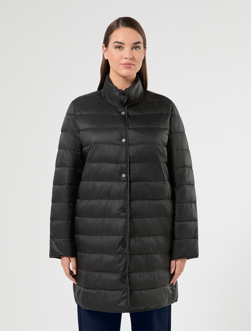 Imbottito in tela di nylon antigoccia - NERO - Marina Rinaldi - 3