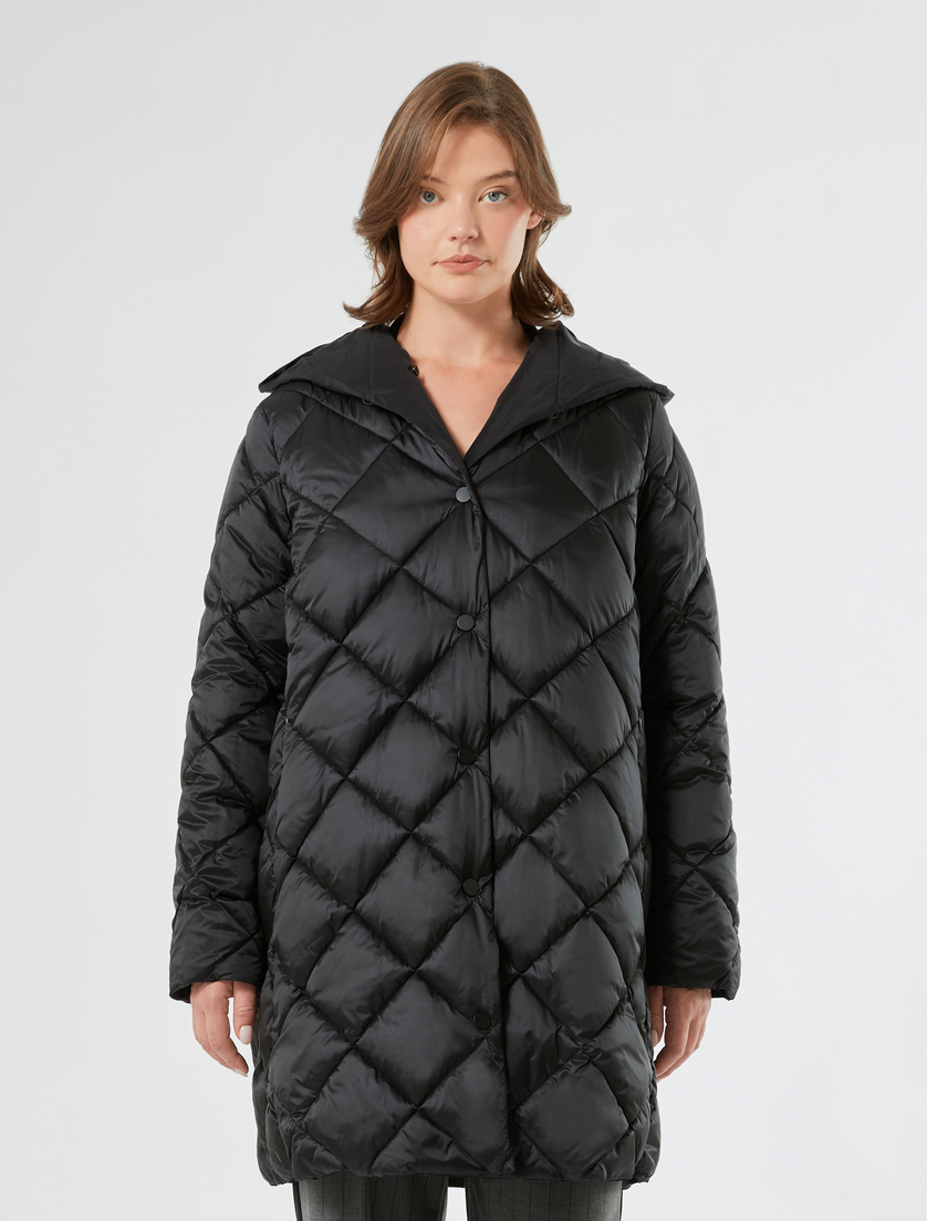 Reversible padded jacket - BLACK - Marina Rinaldi - 5
