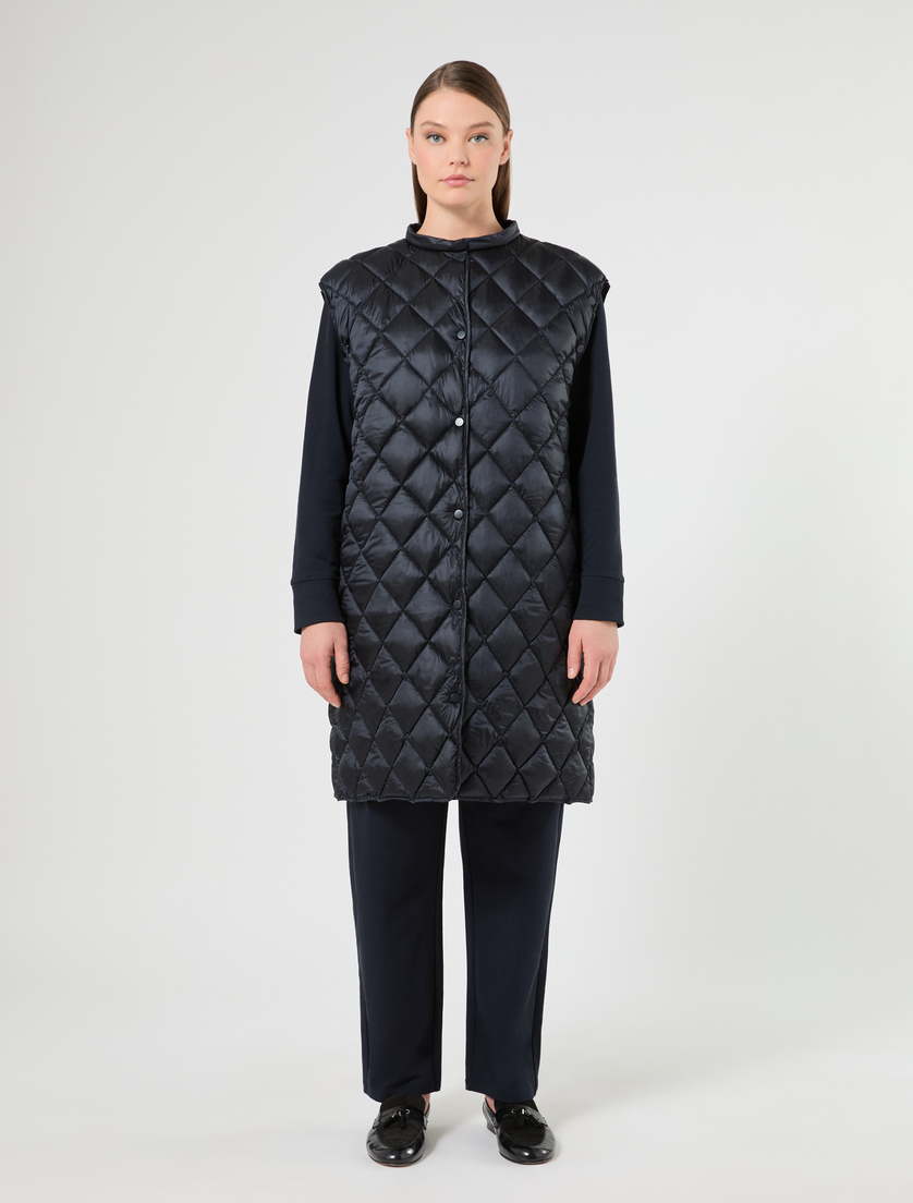 Iridescent nylon canvas padded jacket - MIDNIGHTBLUE - Marina Rinaldi - 5