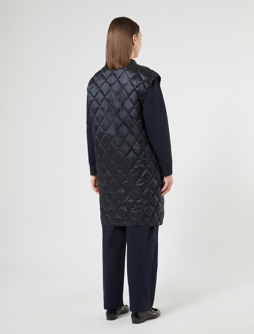 Iridescent nylon canvas padded jacket - MIDNIGHTBLUE - Marina Rinaldi - 6