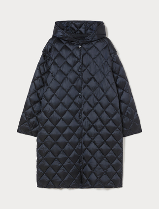 Iridescent nylon canvas padded jacket - Marina Rinaldi