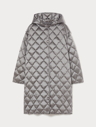 Iridescent nylon canvas padded jacket - Marina Rinaldi