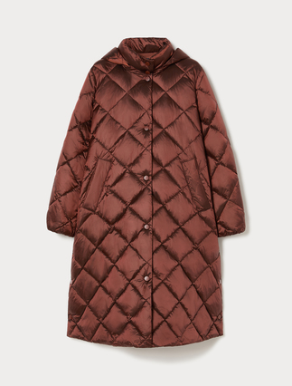 Iridescent nylon canvas padded jacket - Marina Rinaldi
