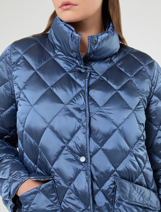 Iridescent nylon canvas padded jacket - AVIO - Marina Rinaldi - 5