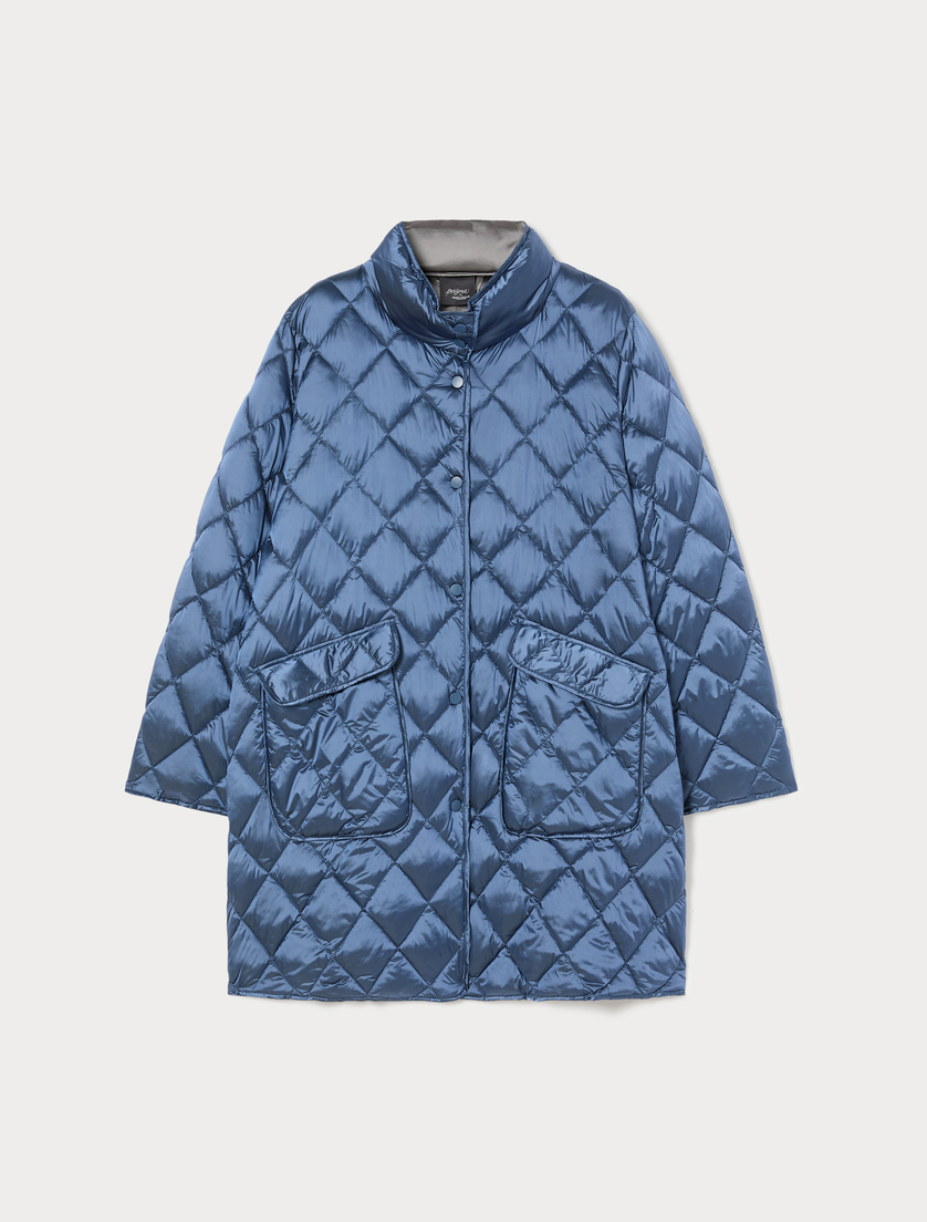 Iridescent nylon canvas padded jacket - AVIO - Marina Rinaldi