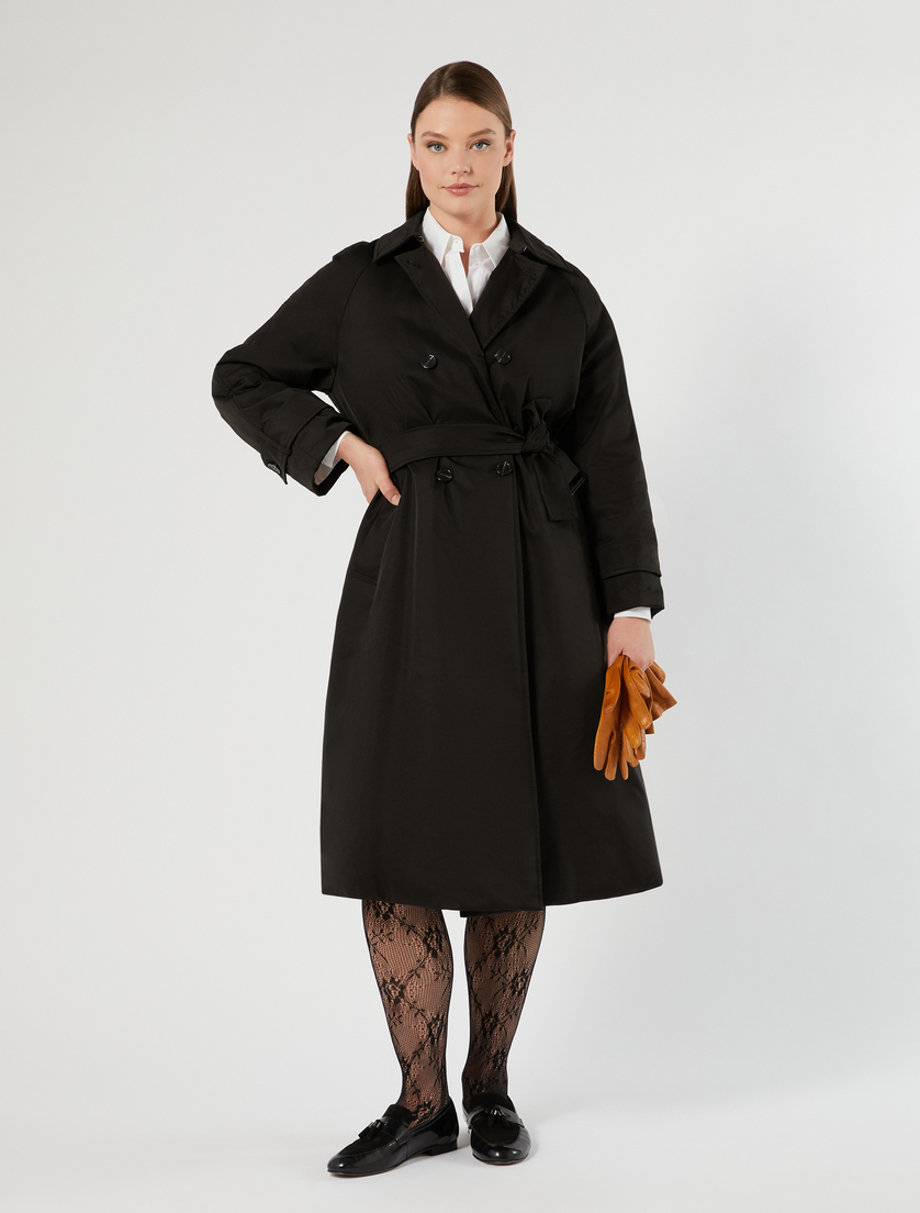 Trench imbottito in twill antigoccia - Marina Rinaldi