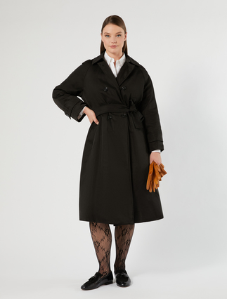 Trench imbottito in twill antigoccia - Marina Rinaldi