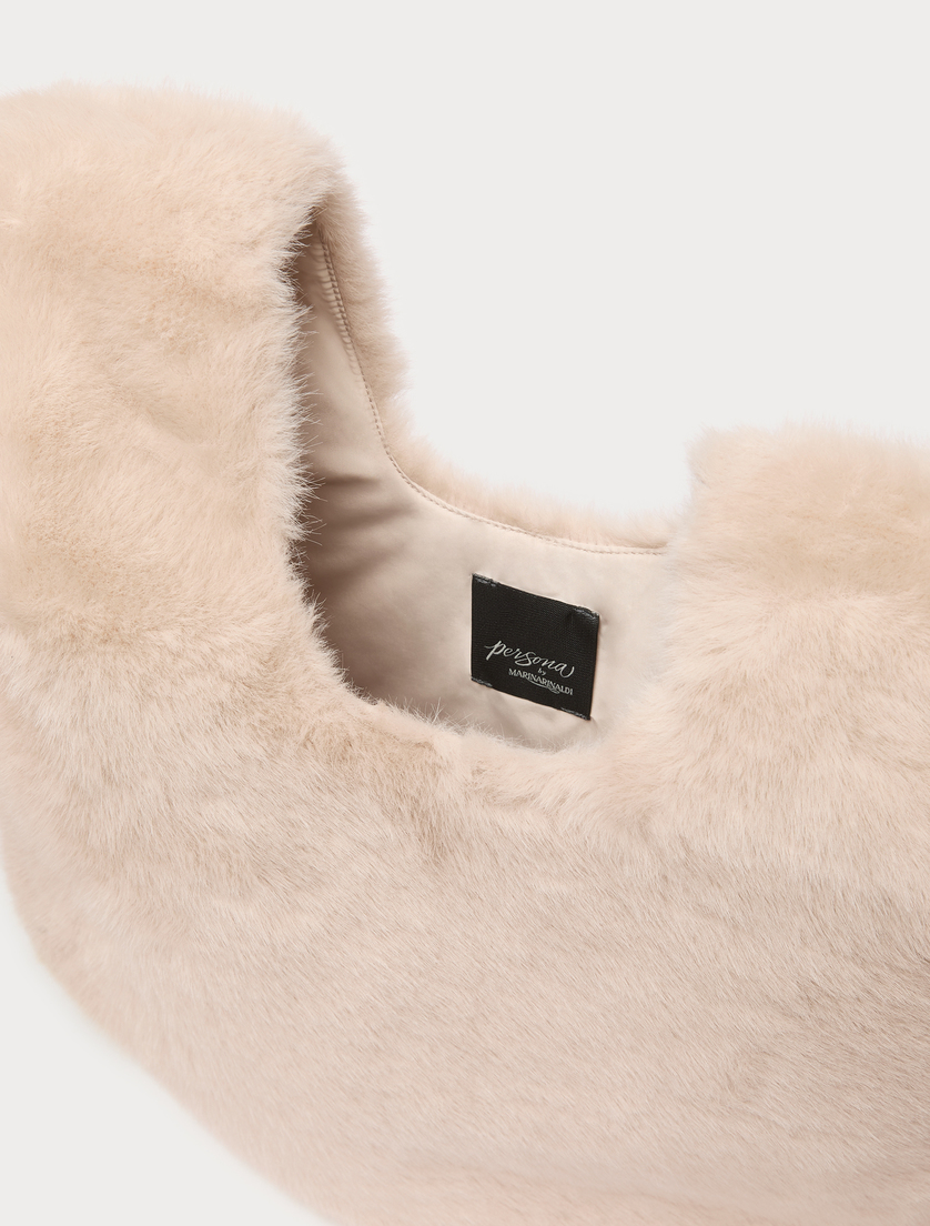 Fluffy-textured bag - ALBINO - Marina Rinaldi - 4