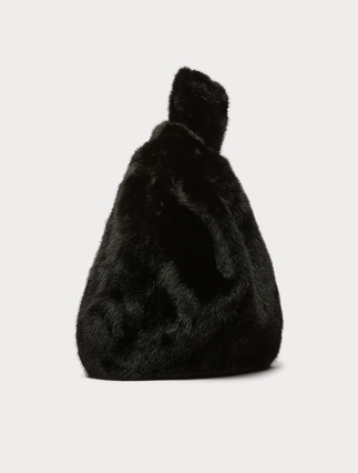 Fluffy-textured bag - BLACK - Marina Rinaldi - 2