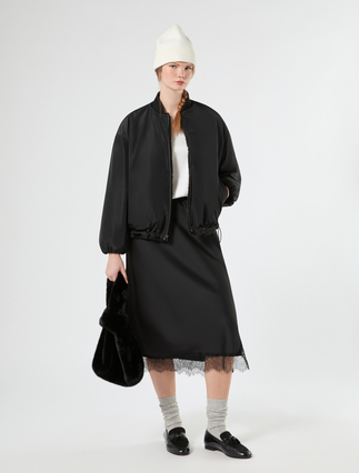 Fluffy-textured bag - BLACK - Marina Rinaldi - 6