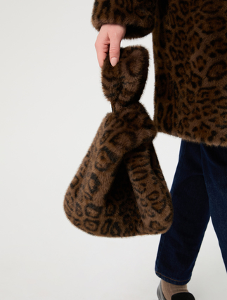 Fluffy-textured bag - COCOA - Marina Rinaldi - 5