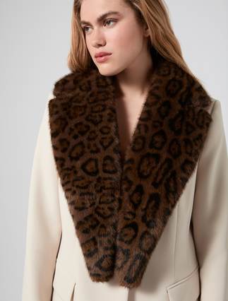 Fluffy-textured collar - COCOA - Marina Rinaldi - 3