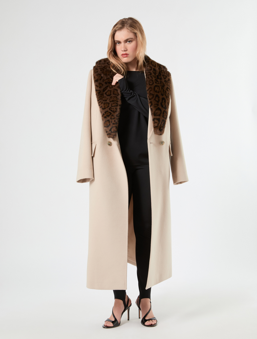 Fluffy-textured collar - COCOA - Marina Rinaldi - 4