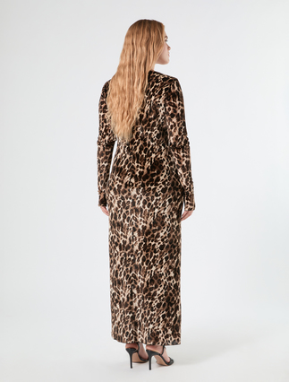 Abito in tulle stampato - CACAO - Marina Rinaldi - 4