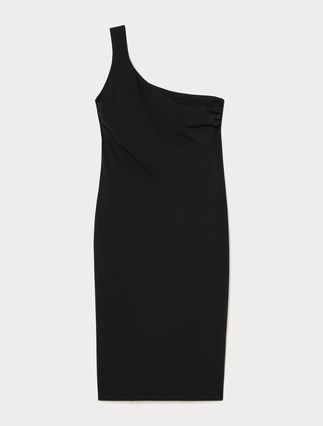 Jersey one-shoulder dress - Marina Rinaldi