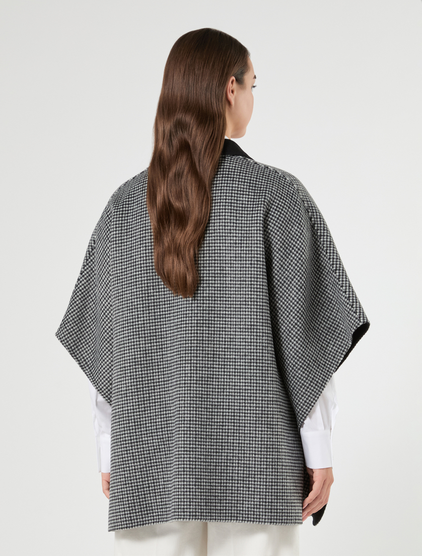 Cape en laine double mélangée - NOIR - Marina Rinaldi - 3