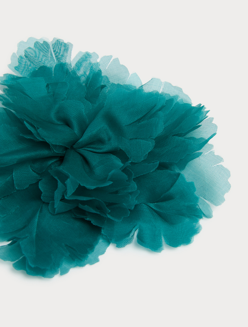 Silk organza flower brooch - OIL - Marina Rinaldi - 2