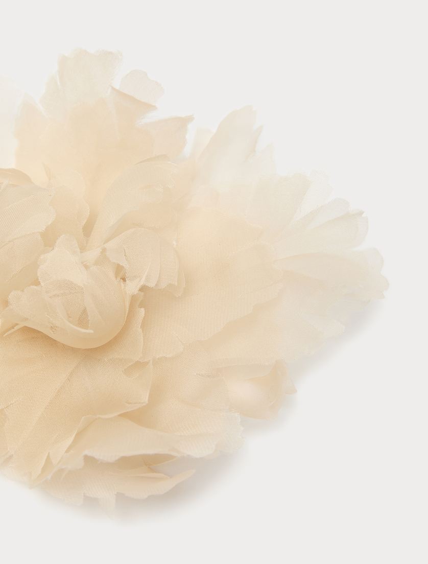 Silk organza flower brooch - ICE - Marina Rinaldi - 2