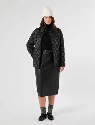 Coated jersey pencil skirt - Marina Rinaldi