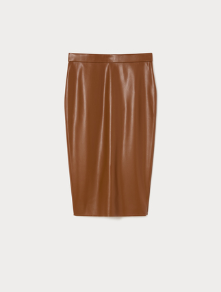 Coated jersey pencil skirt - Marina Rinaldi