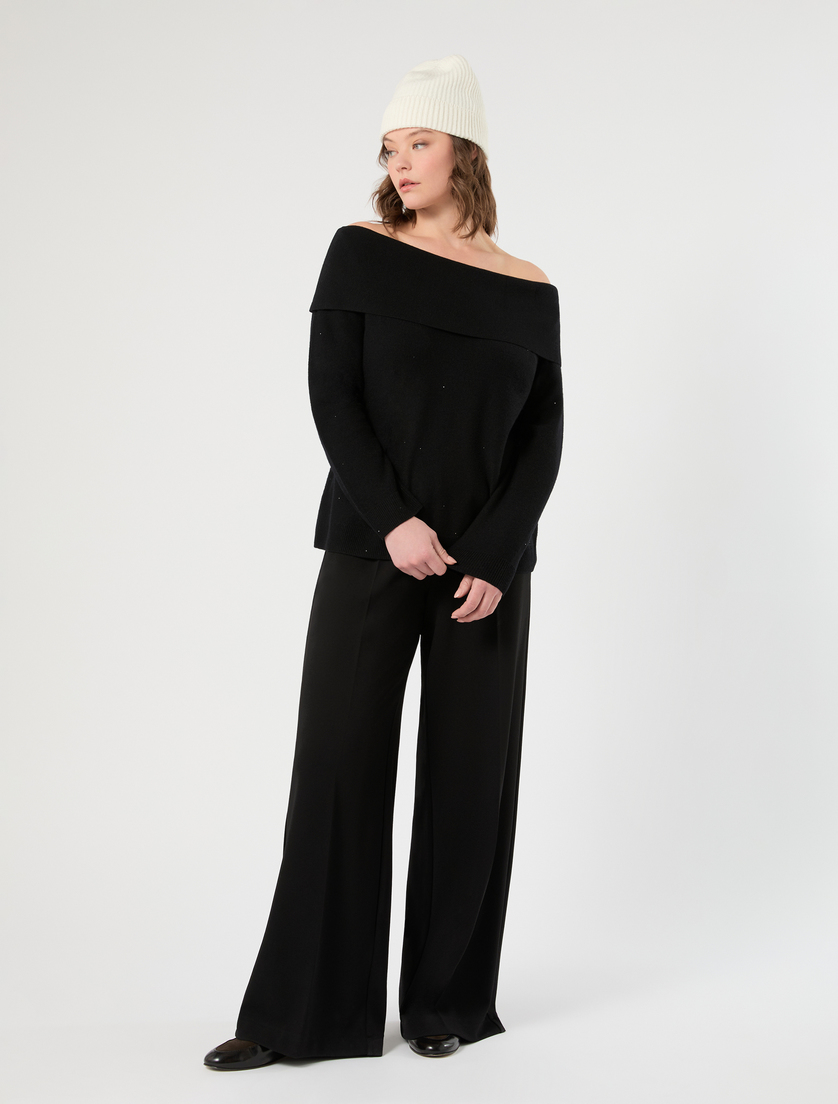 Scuba jersey trousers - Marina Rinaldi