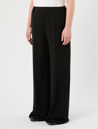 Hose aus Scuba-Jersey - SCHWARZ