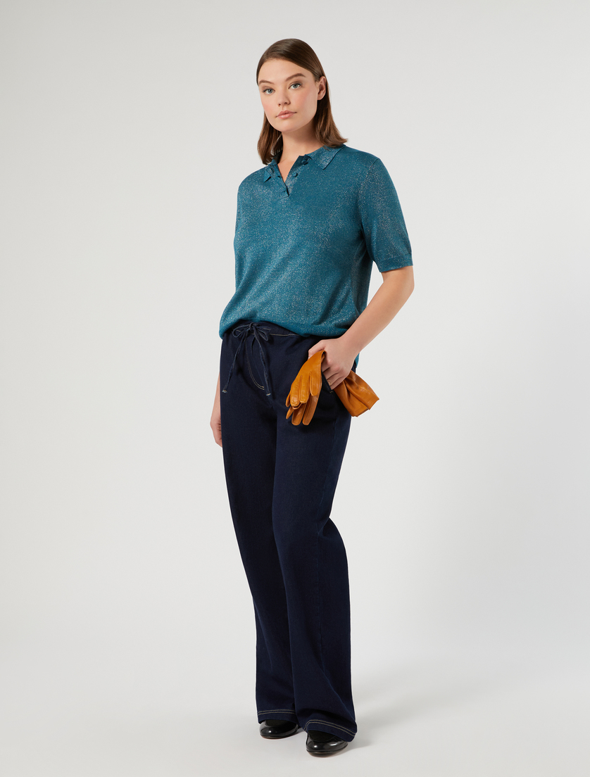 Stretch fleece joggers - Marina Rinaldi