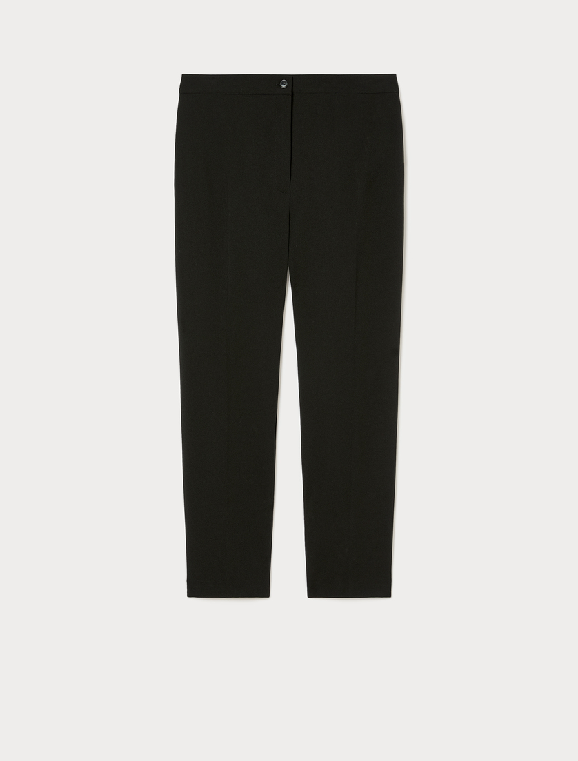 Scuba jersey trousers - BLACK - Marina Rinaldi