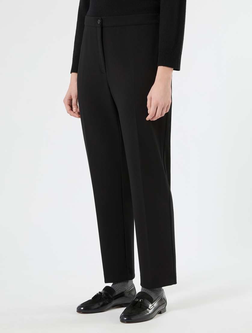 Scuba jersey trousers - BLACK - Marina Rinaldi - 3