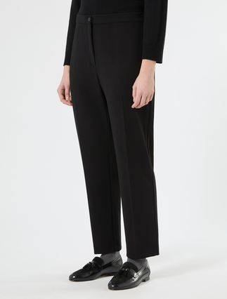 Hose aus Scuba-Jersey - SCHWARZ