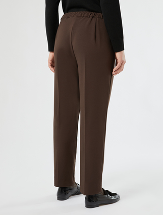 Scuba jersey trousers - COCOA - Marina Rinaldi - 4