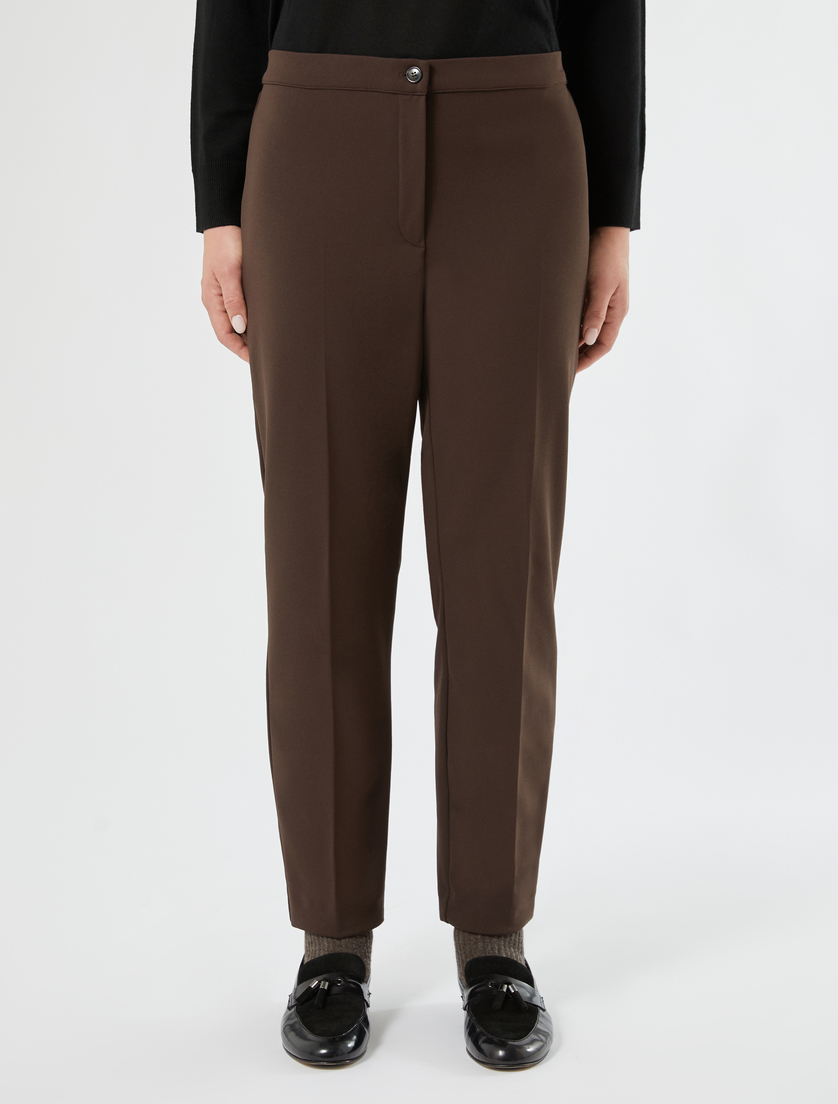 Scuba jersey trousers - COCOA - Marina Rinaldi - 3