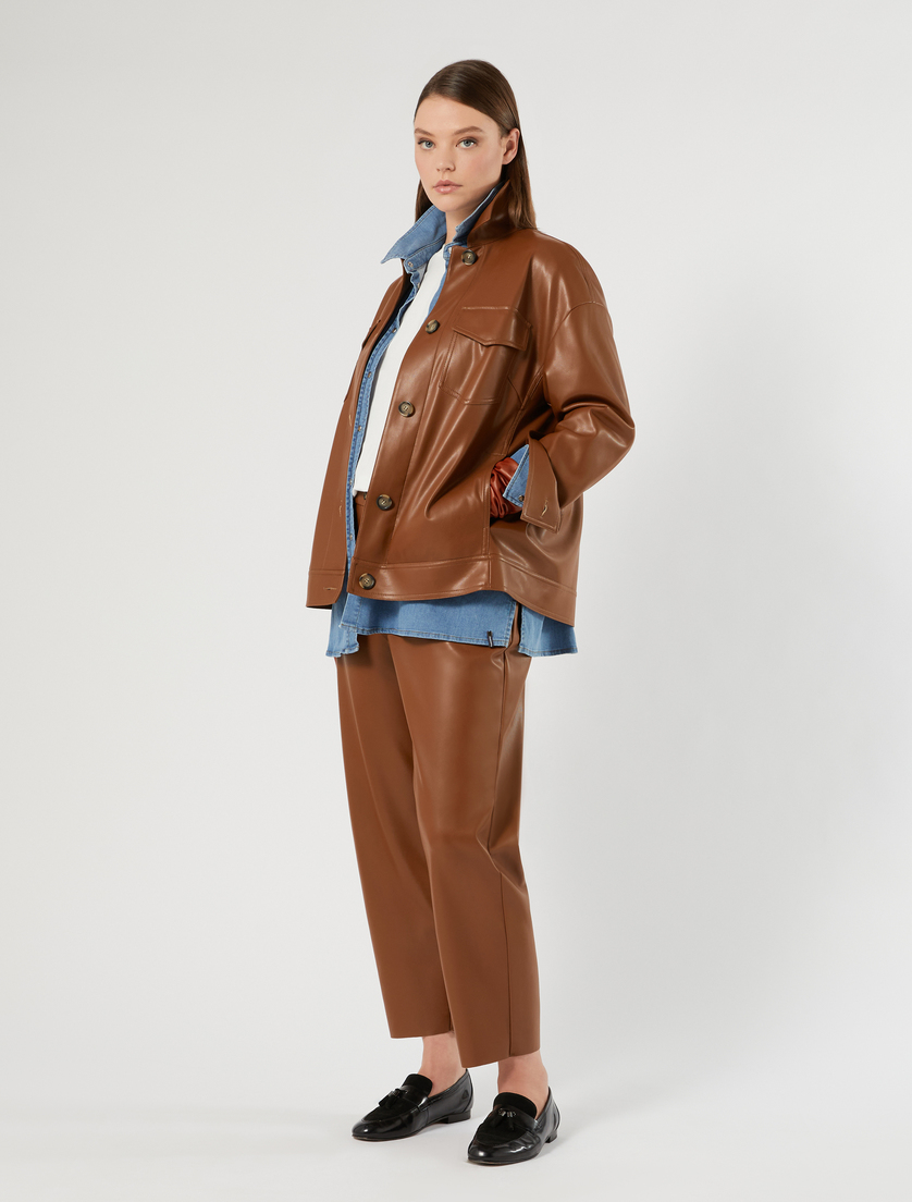 Coated jersey trousers - Marina Rinaldi
