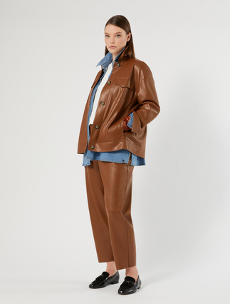 Coated jersey trousers - Marina Rinaldi