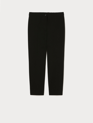 Stretch scuba crepe trousers - BLACK - Marina Rinaldi - 1