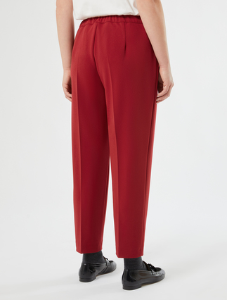 Stretch scuba crepe trousers - BORDEAUX - Marina Rinaldi - 4