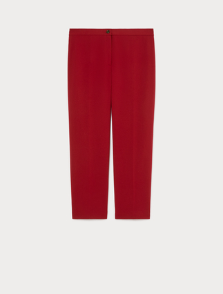 Stretch scuba crepe trousers - BORDEAUX - Marina Rinaldi - 1