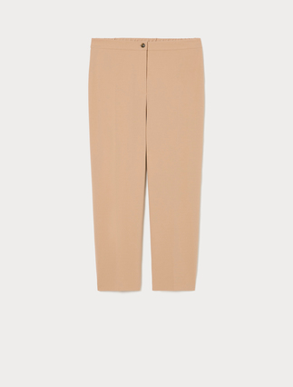 Stretch scuba crepe trousers - CAMEL - Marina Rinaldi - 1