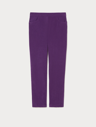 Corduroy-jersey trousers - Marina Rinaldi
