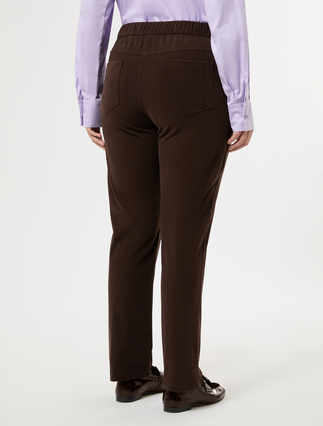 Corduroy-jersey trousers - COCOA - Marina Rinaldi - 4