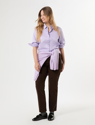 Corduroy-jersey trousers - Marina Rinaldi