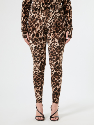 Leggings in tulle - CACAO