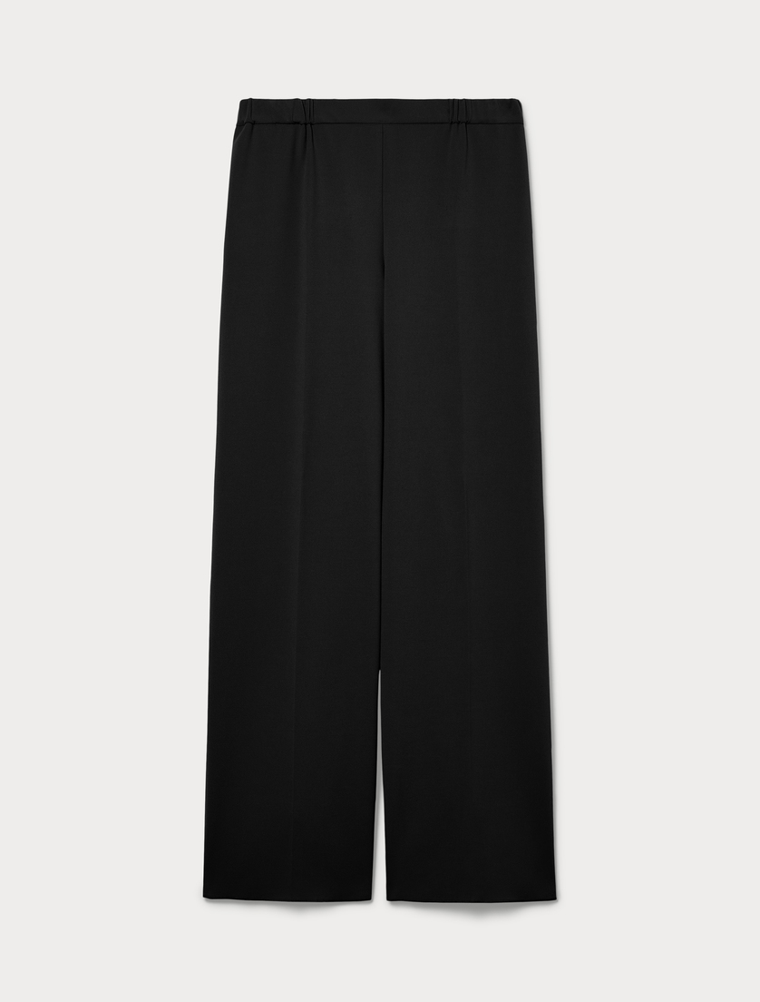 Stretch scuba crepe trousers - BLACK - Marina Rinaldi
