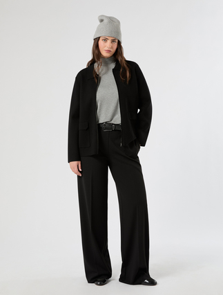Stretch scuba crepe trousers - BLACK - Marina Rinaldi - 2