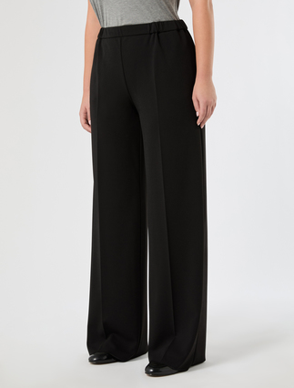 Stretch scuba crepe trousers - BLACK - Marina Rinaldi - 3
