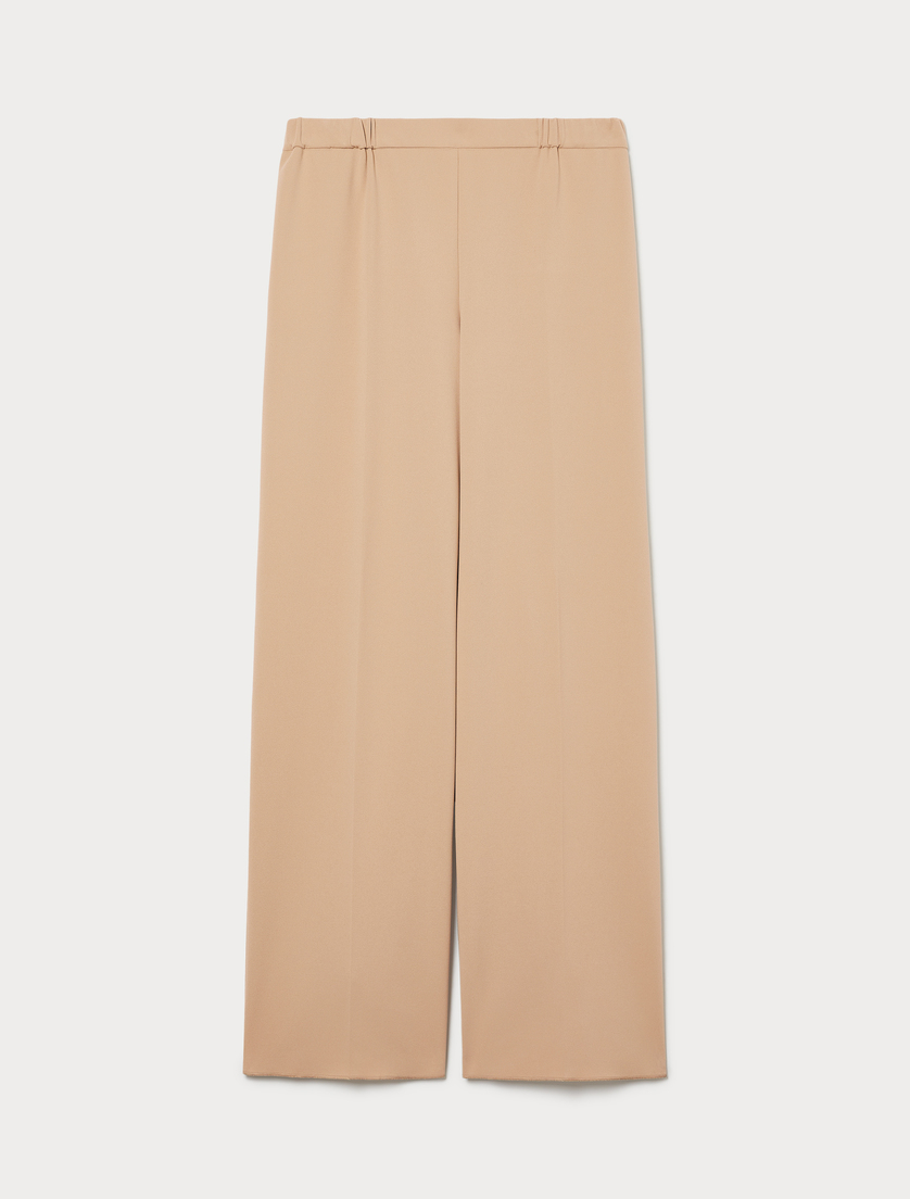 Stretch scuba crepe trousers - CAMEL - Marina Rinaldi