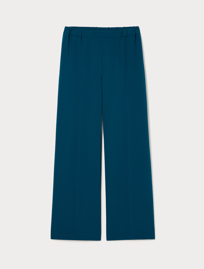 Stretch scuba crepe trousers - OIL - Marina Rinaldi