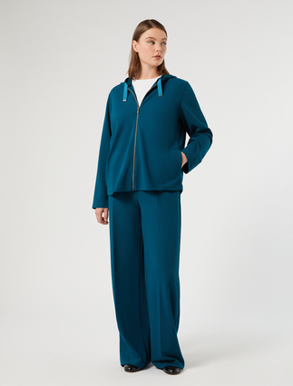 Stretch scuba crepe trousers - OIL - Marina Rinaldi - 2