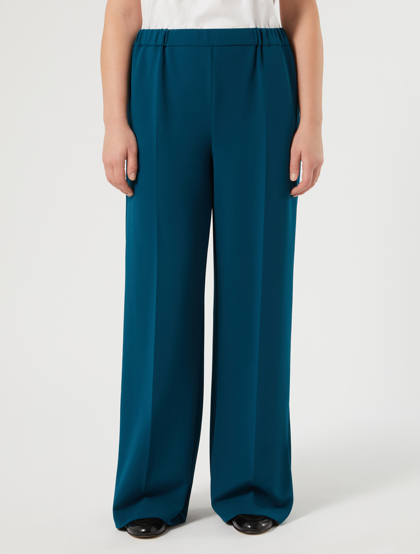 Stretch scuba crepe trousers - OIL - Marina Rinaldi - 3